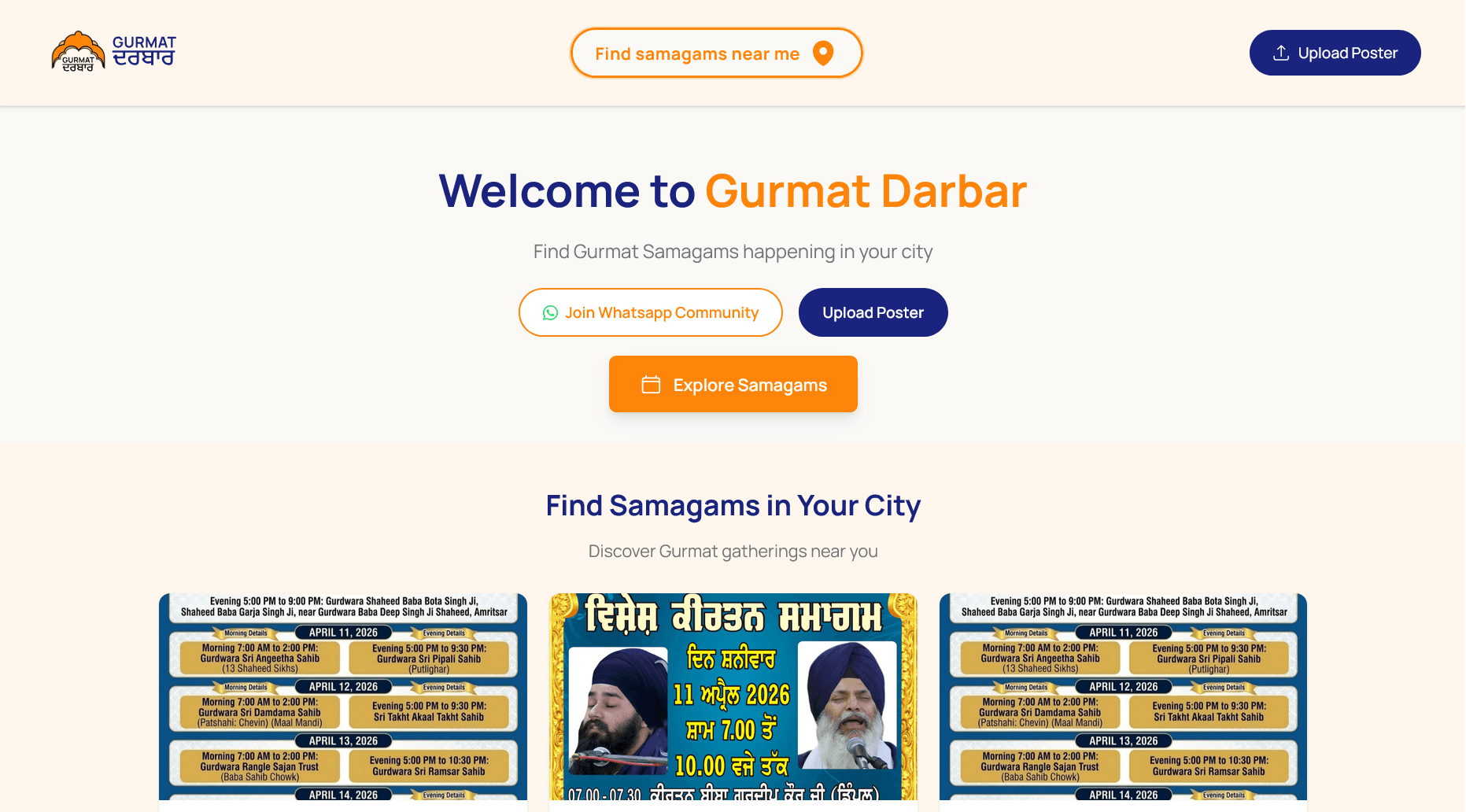 Gurmat Darbar platform preview
